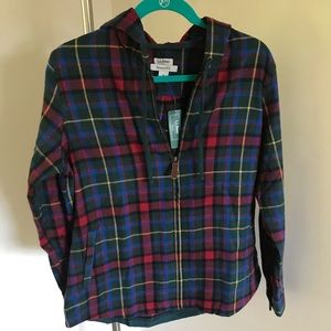 L.L. Bean Flannel Hoodie, Sz M